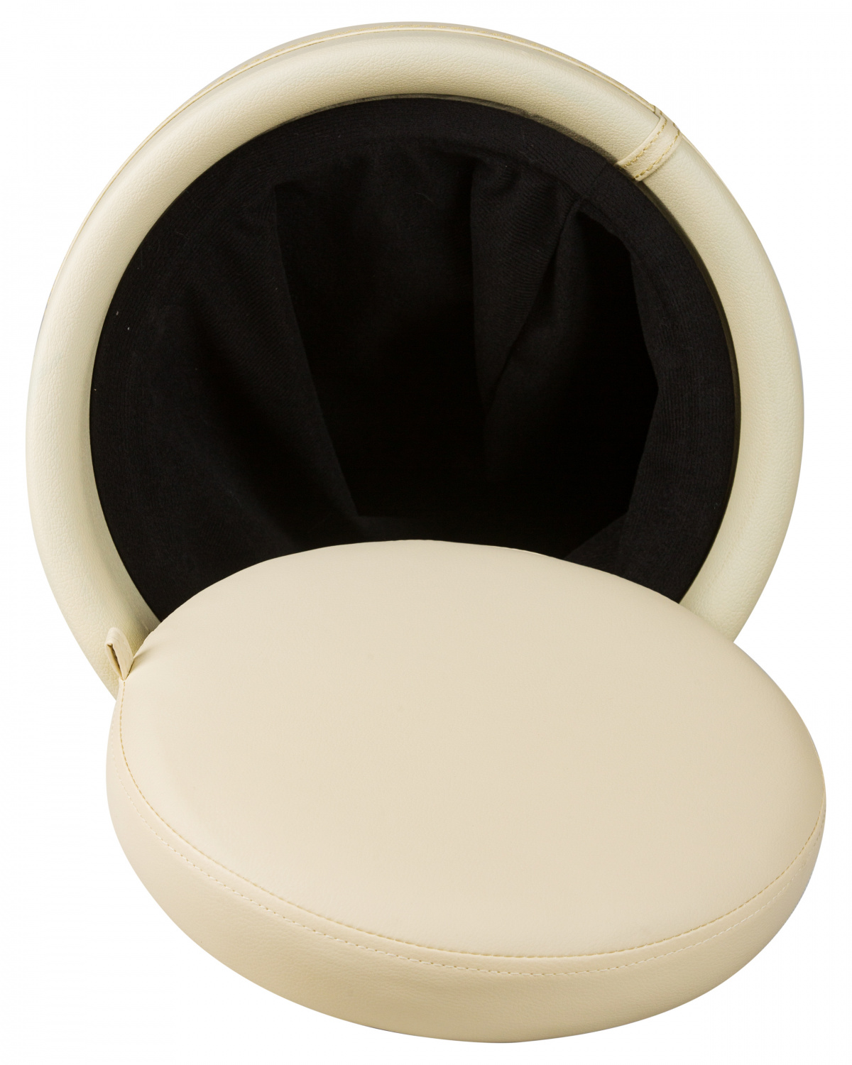 Табурет с местом для хранения LM-1100HPVC, кремовый