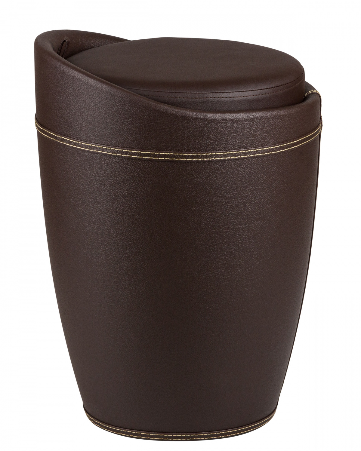 Табурет с местом для хранения LM-1100HPVC, коричневый