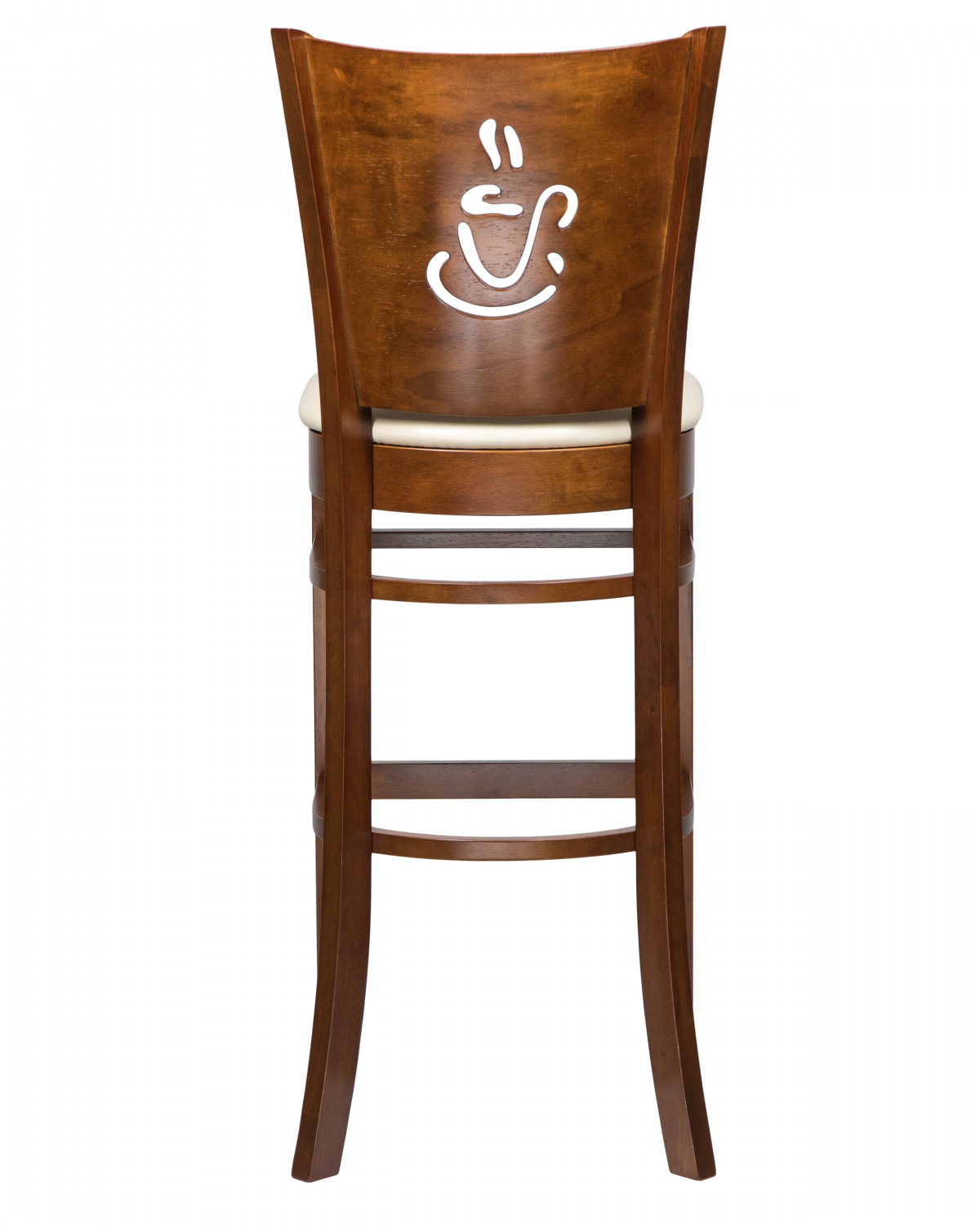 Стул барный DOBRIN JERRY BAR, шоколад, кремовый