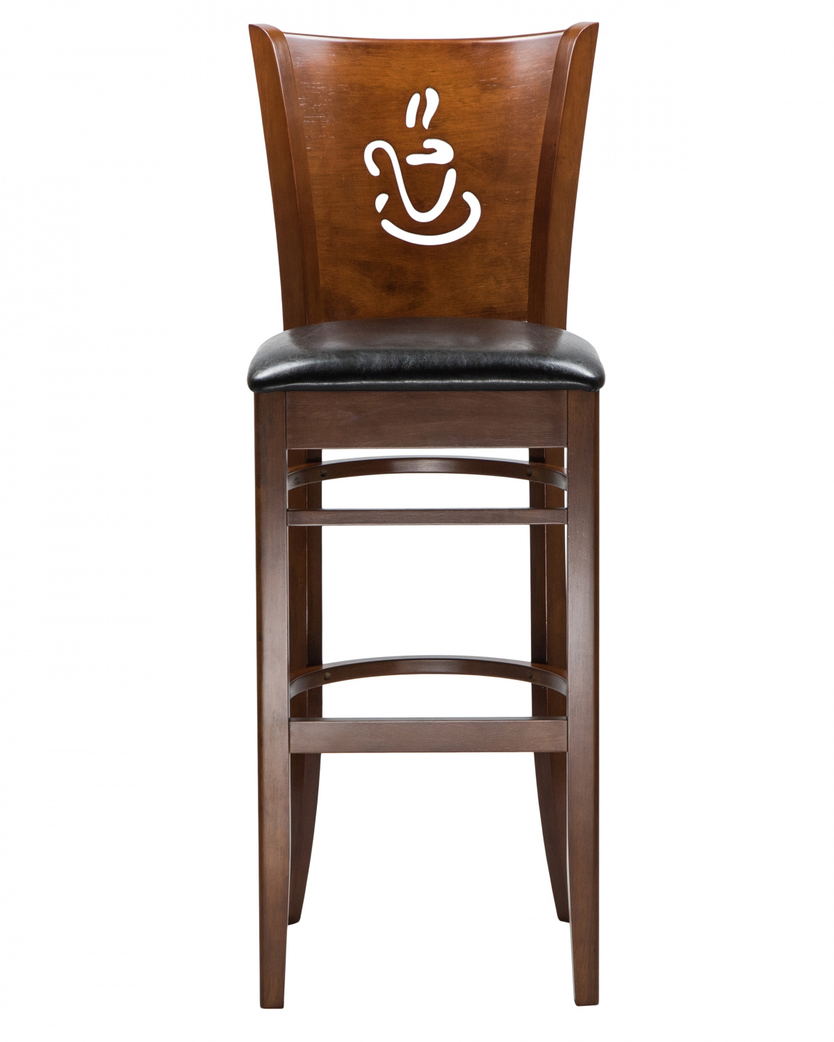 Стул барный DOBRIN JERRY BAR, шоколад, чёрный