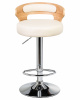 Стул барный DOBRIN FRED, натуральное дерево, кремовый