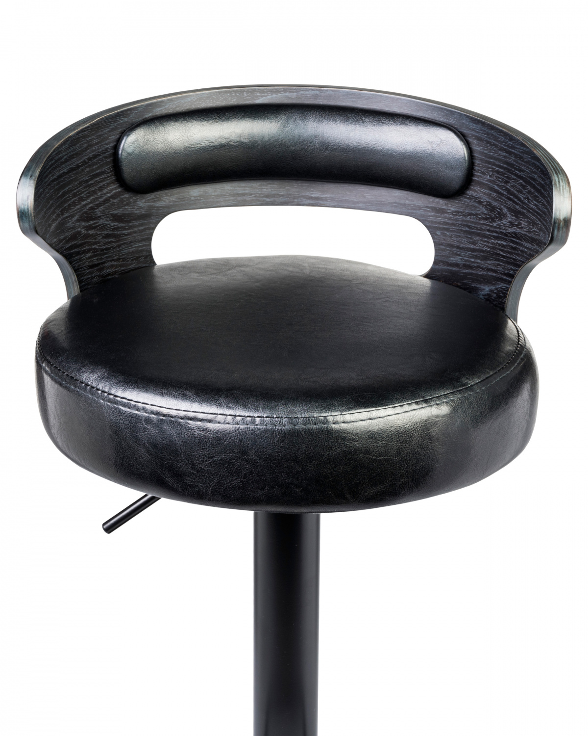 Стул барный DOBRIN FRED BLACK, чёрное дерево, чёрный