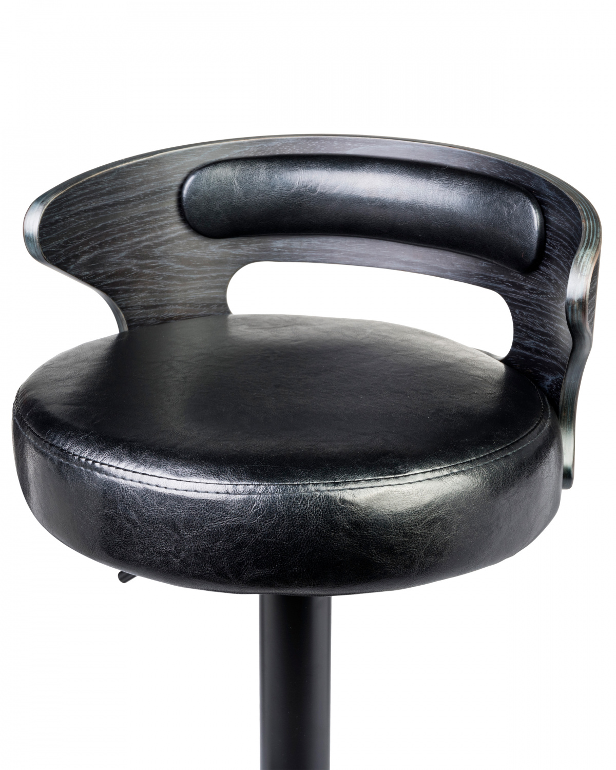 Стул барный DOBRIN FRED BLACK, чёрное дерево, чёрный