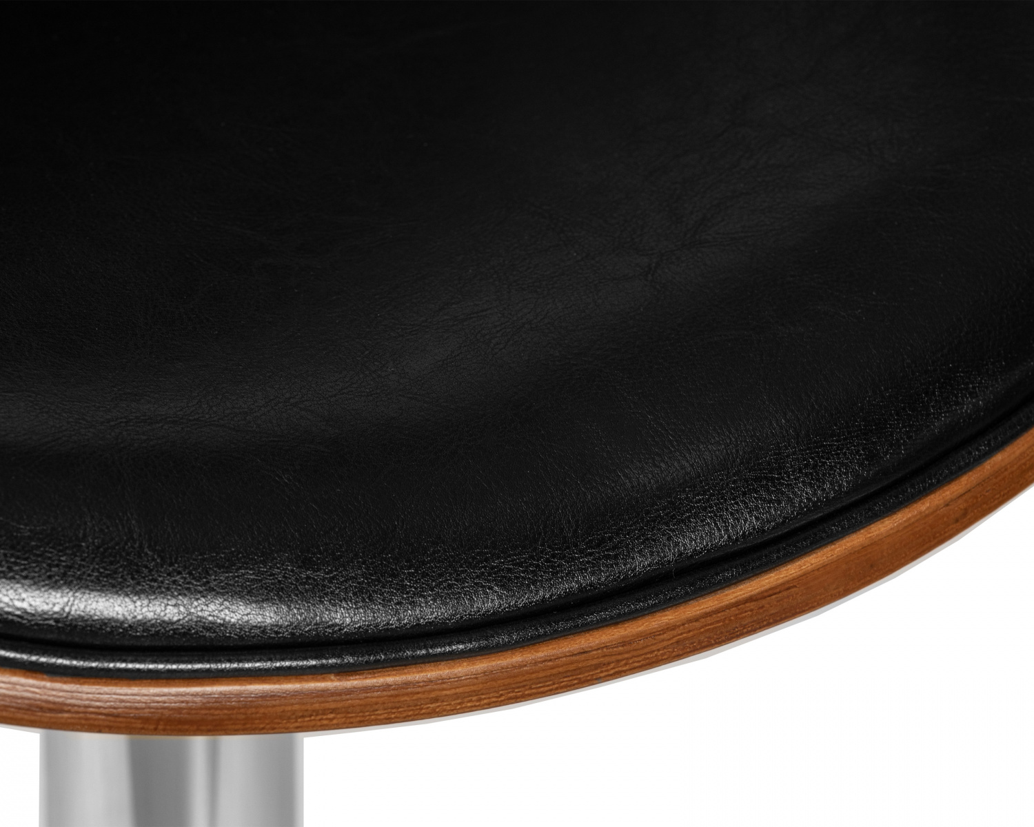 Стул барный DOBRIN KARTER, коричневое дерево, чёрный