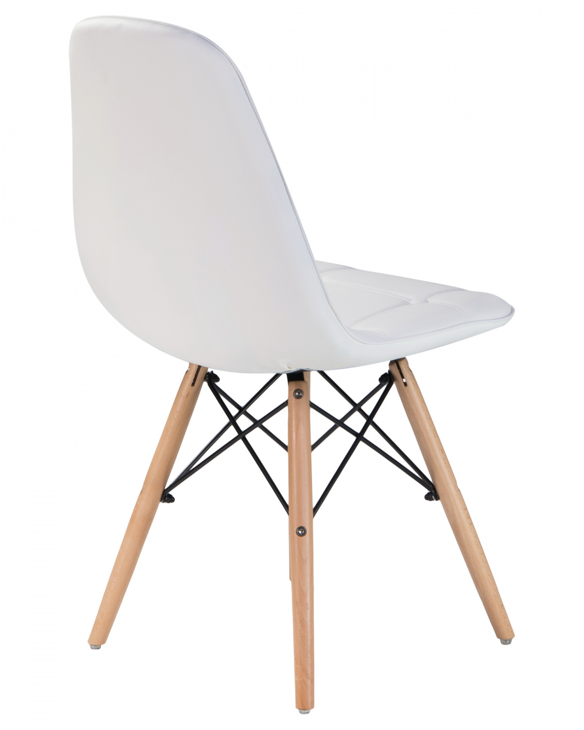 Стул обеденный DOBRIN BENNET, ножки светлый бук, белый