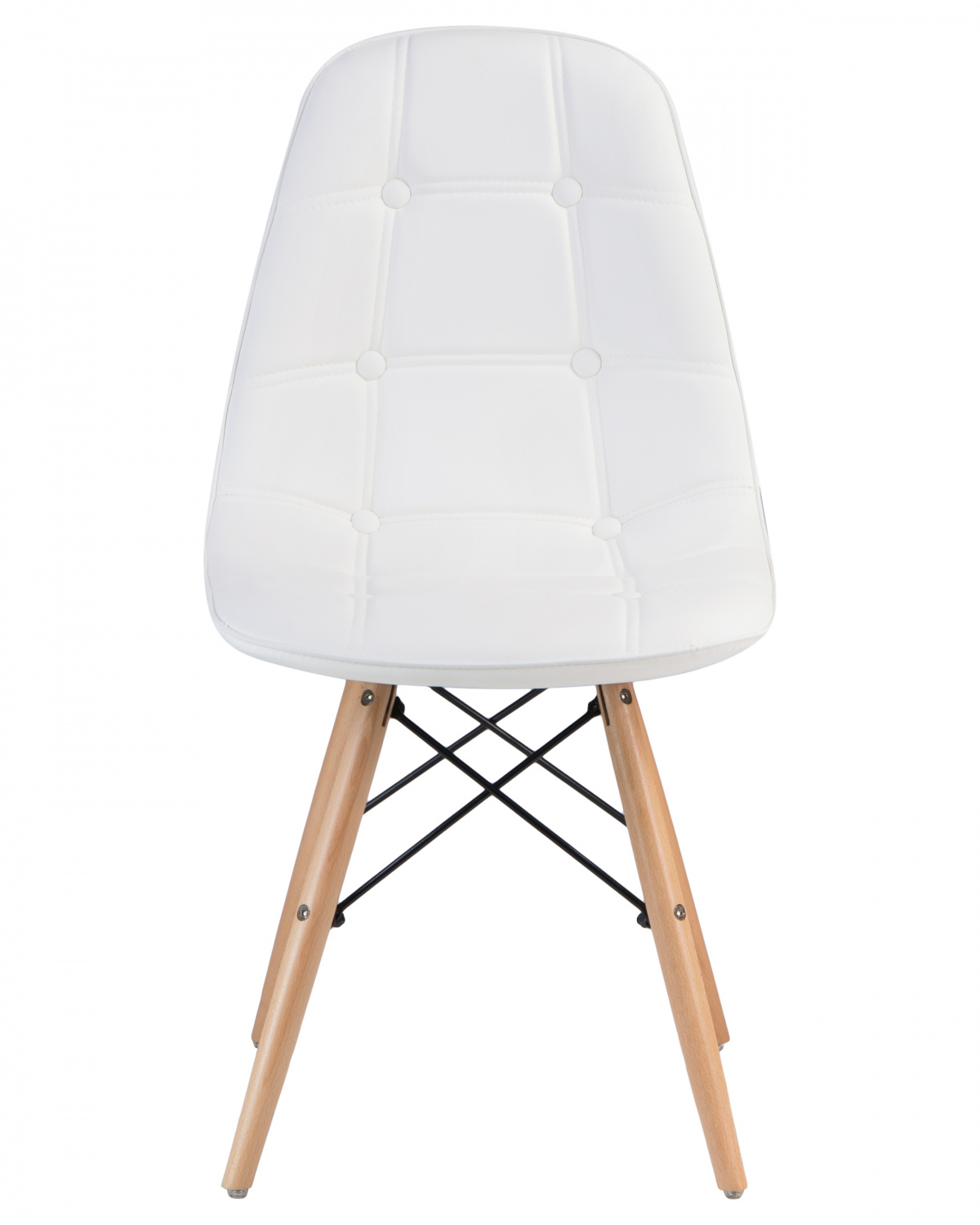 Стул обеденный DOBRIN BENNET, ножки светлый бук, белый