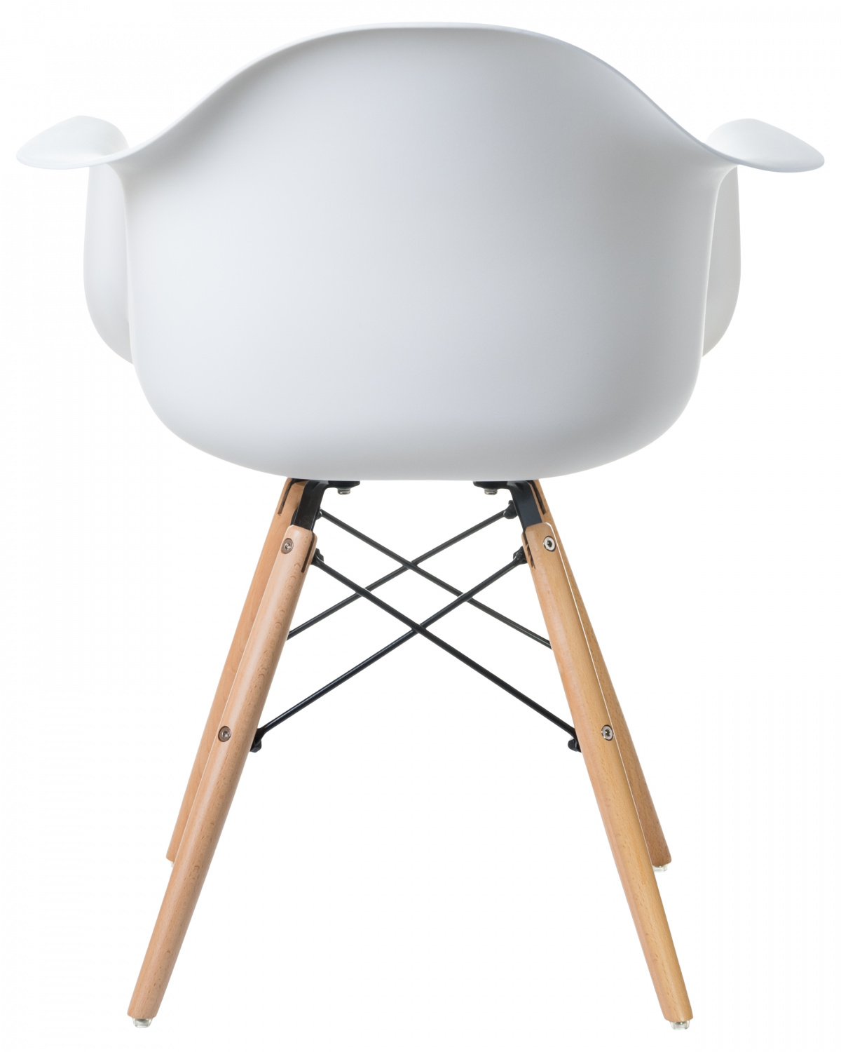 Стул обеденный DOBRIN DAW, ножки светлый бук, цвет сиденья белый