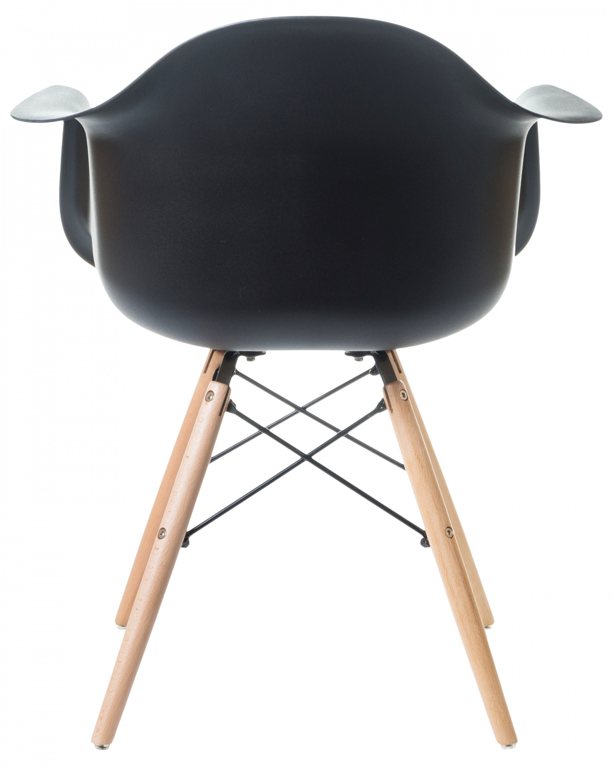 Стул обеденный DOBRIN DAW, ножки светлый бук, цвет сиденья чёрный