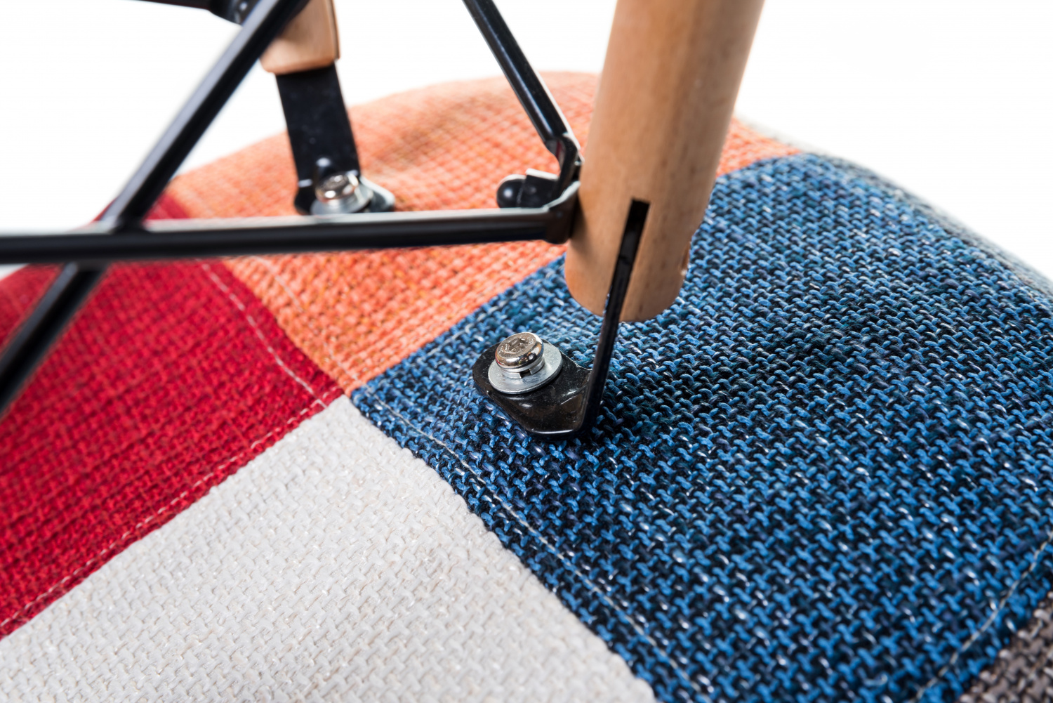 Стул обеденный DOBRIN DAW PATCHWORK, цвет сиденья мозаика