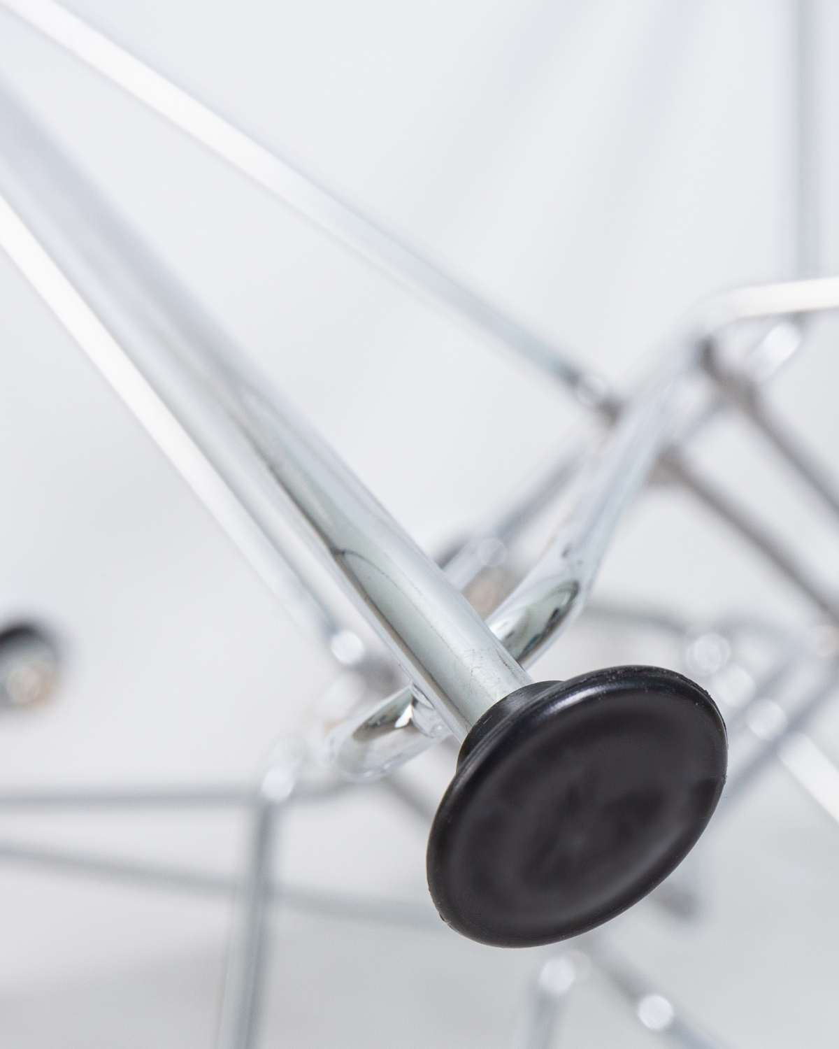 Стул обеденный DOBRIN DAW CHROME, ножки хром, цвет сиденья белый