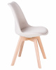 Стул обеденный LMZL-PP635-1, ножки светлый бук, цвет сиденья кремовый
