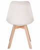 Стул обеденный LMZL-PP635-1, ножки светлый бук, цвет сиденья кремовый