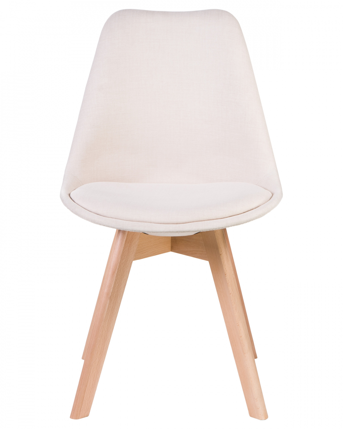 Стул обеденный LMZL-PP635-1, ножки светлый бук, цвет сиденья кремовый