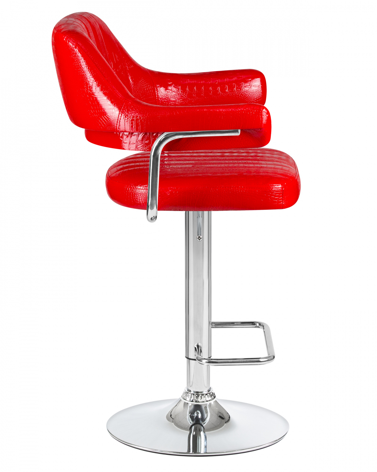 Стул барный DOBRIN CHARLY, красный крокодил