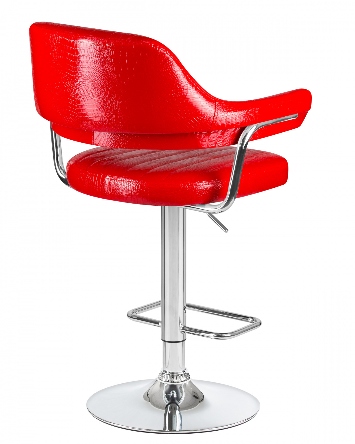 Стул барный DOBRIN CHARLY, красный крокодил