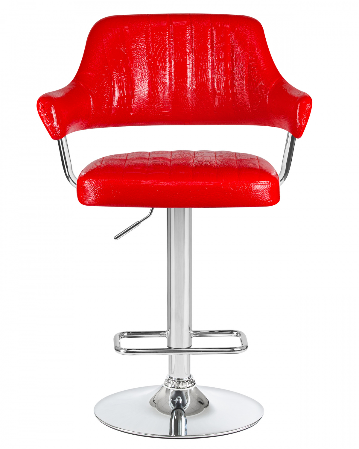Стул барный DOBRIN CHARLY, красный крокодил
