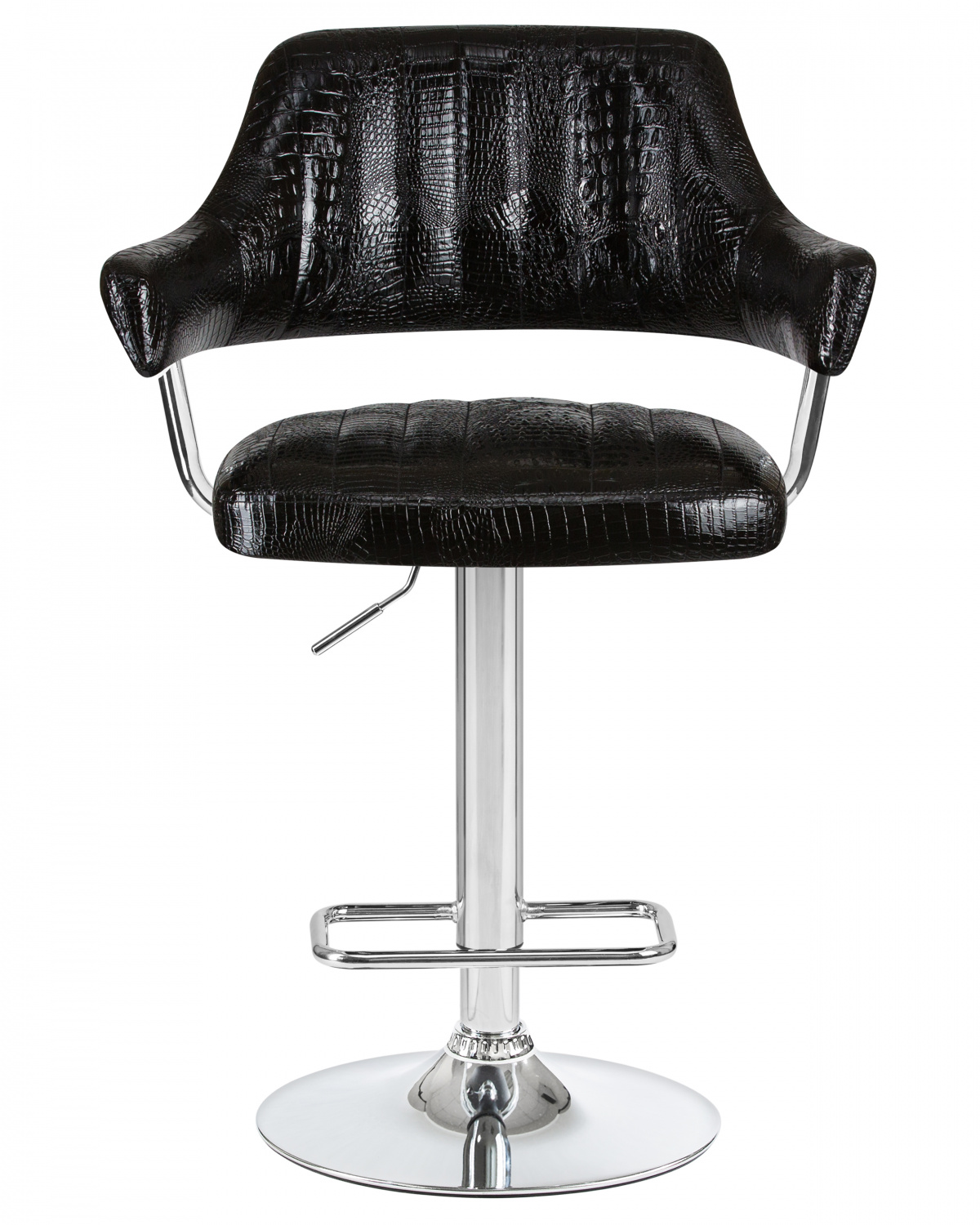 Стул барный DOBRIN CHARLY, чёрный крокодил