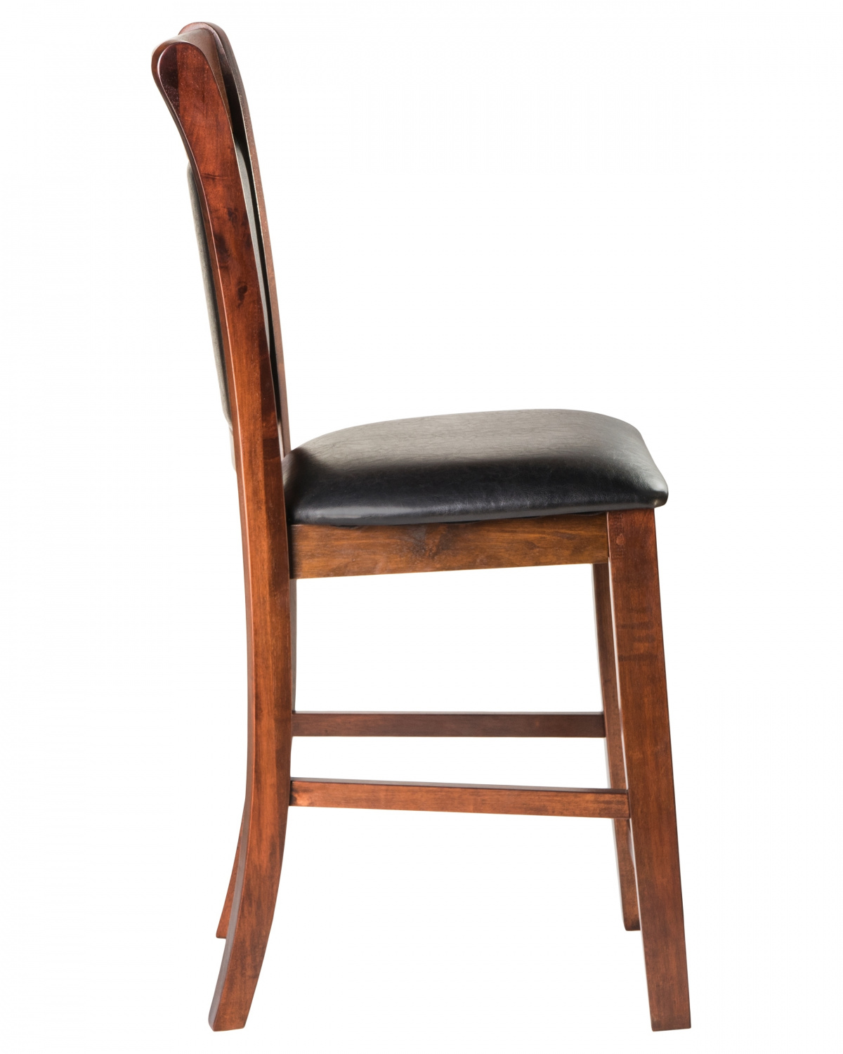 Стул полубарный DOBRIN ALAN COUNTER, эспрессо, чёрный