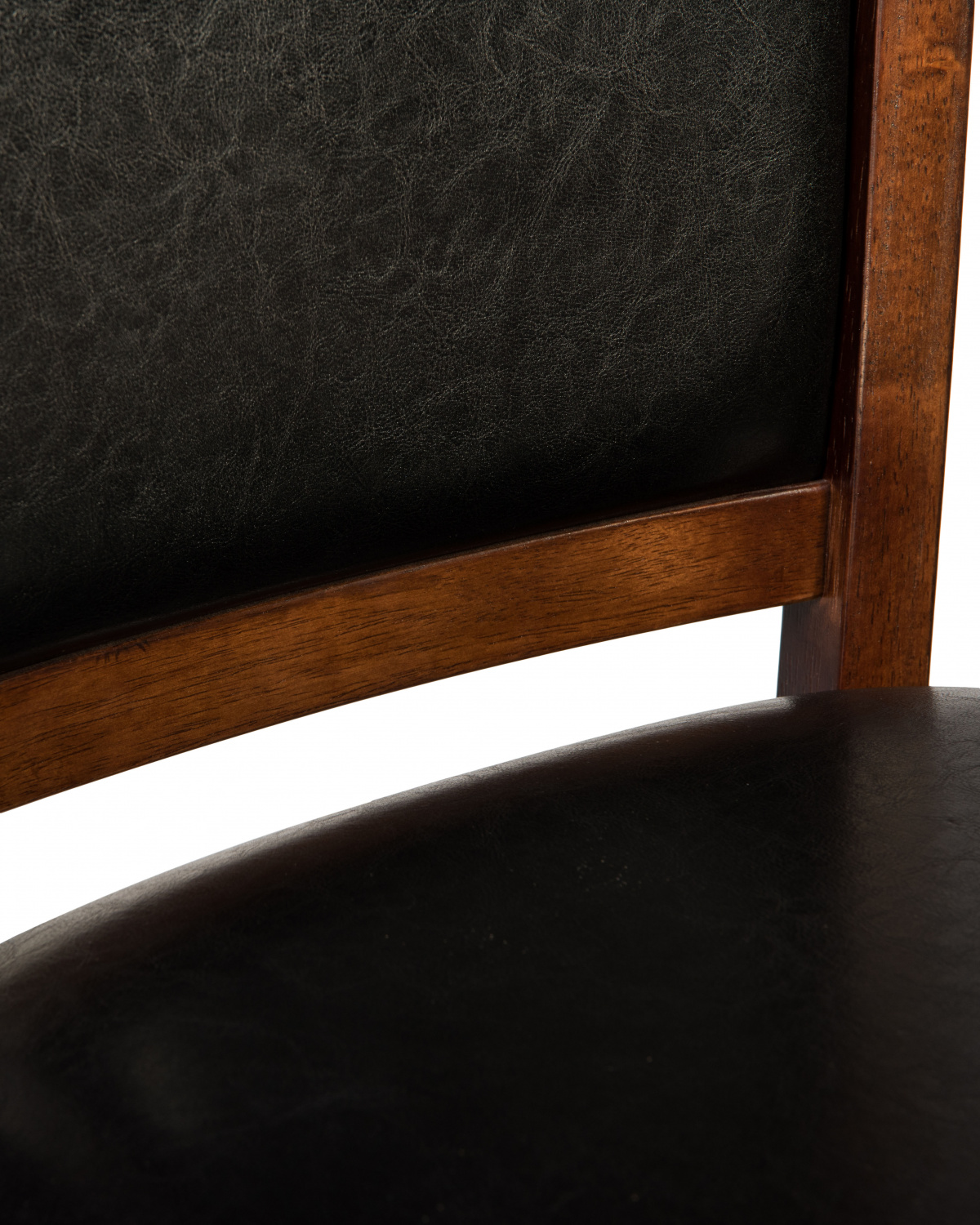 Стул полубарный DOBRIN ALAN COUNTER, эспрессо, чёрный