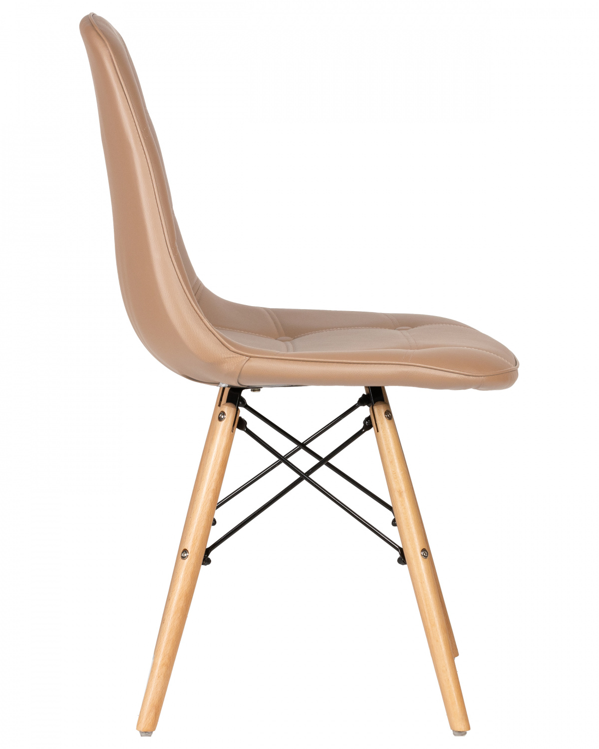 Стул обеденный DOBRIN BENNET, ножки светлый бук, коричневый