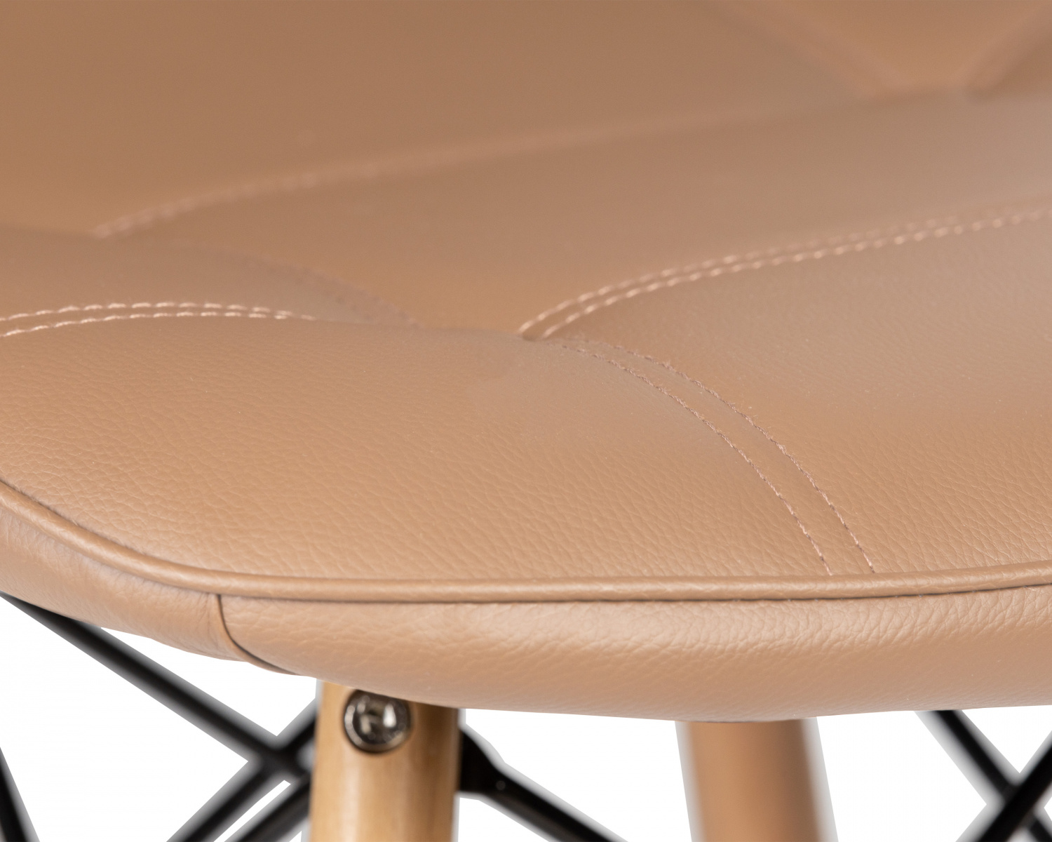 Стул обеденный DOBRIN BENNET, ножки светлый бук, коричневый