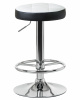 Табурет барный DOBRIN BRUNO, бело-чёрный