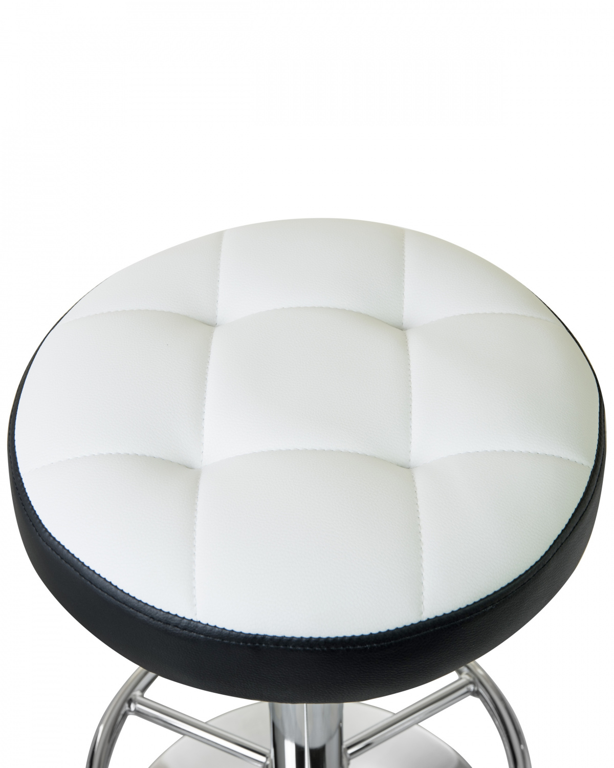 Табурет барный DOBRIN BRUNO, бело-чёрный