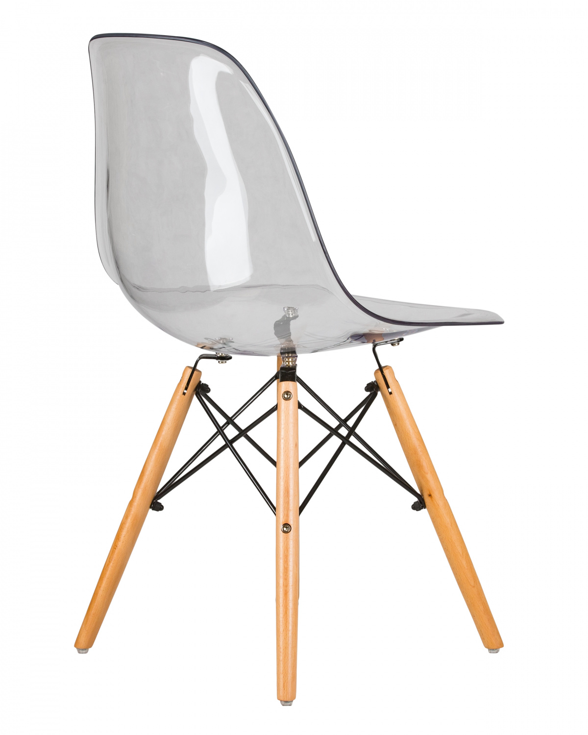 Стул обеденный DOBRIN DSW CASPER, ножки светлый бук, цвет прозрачный