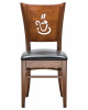 Стул обеденный DOBRIN JERRY, шоколад, чёрный