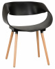 Стул обеденный DOBRIN ALIEN, ножки светлый бук, цвет чёрный (B-03)