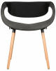 Стул обеденный DOBRIN ALIEN, ножки светлый бук, цвет чёрный (B-03)