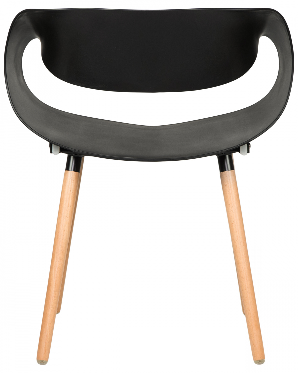 Стул обеденный DOBRIN ALIEN, ножки светлый бук, цвет чёрный (B-03)