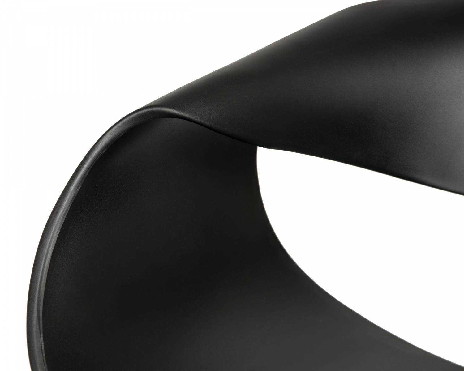 Стул обеденный DOBRIN ALIEN, ножки светлый бук, цвет чёрный (B-03)