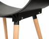 Стул обеденный DOBRIN ALIEN, ножки светлый бук, цвет чёрный (B-03)