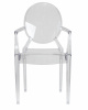 Стул обеденный DOBRIN LOUIS GHOST, цвет прозрачный