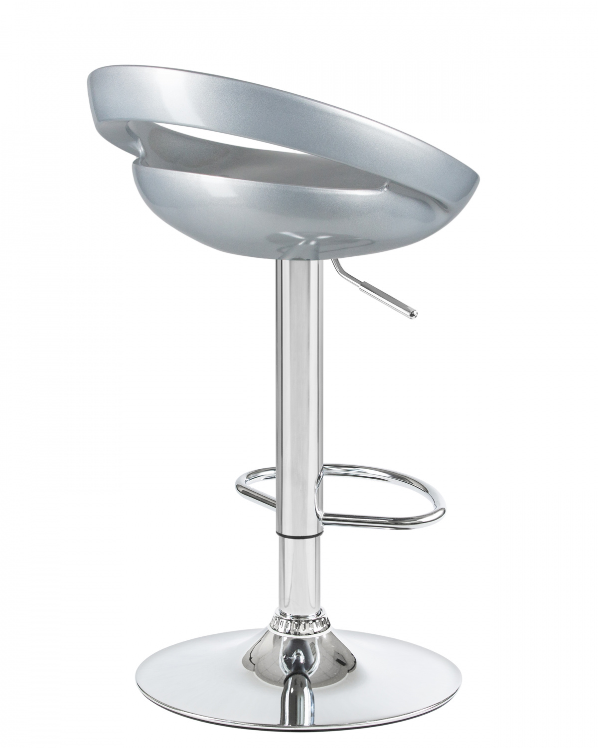 Стул барный DOBRIN DISCO, серебряный