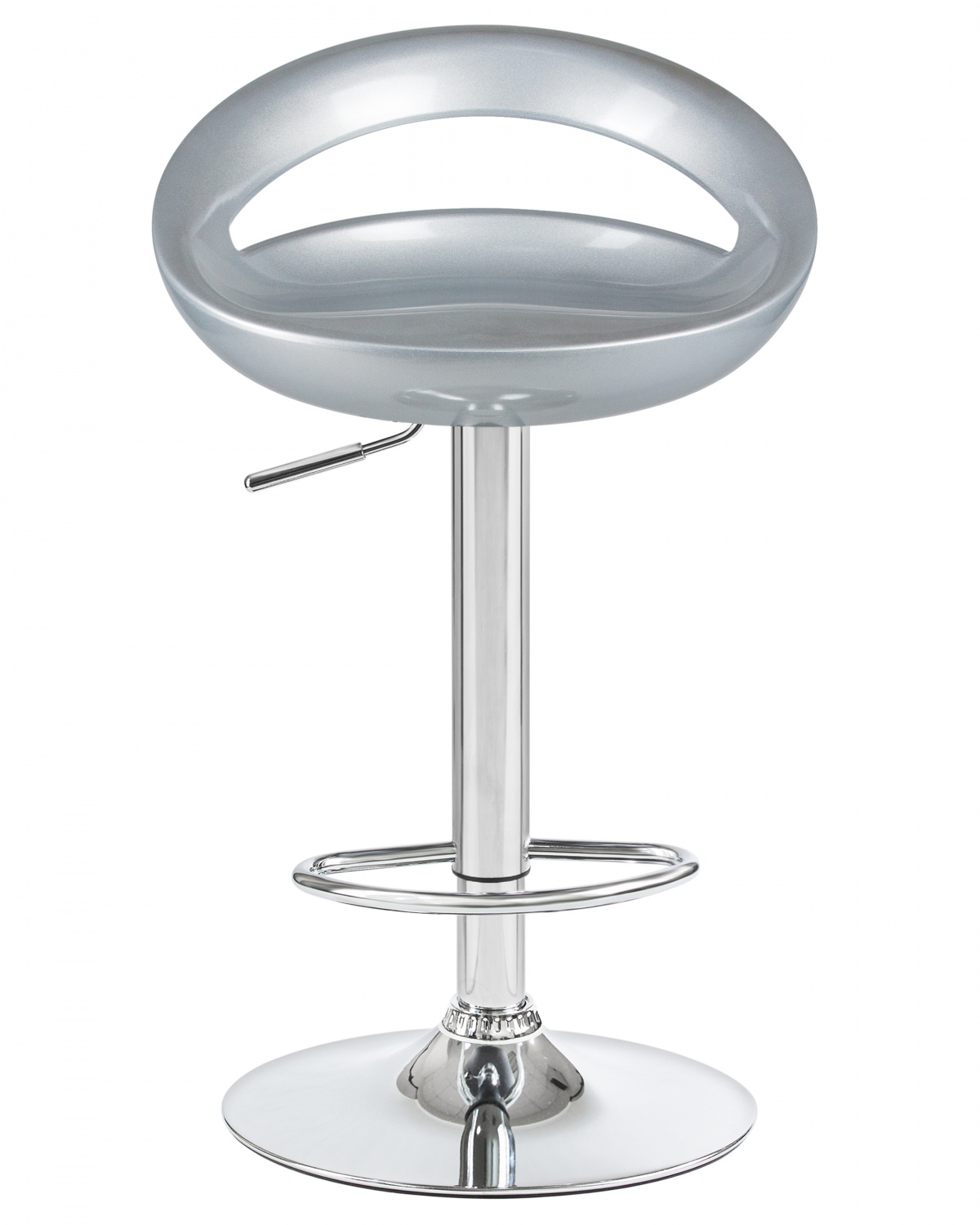 Стул барный DOBRIN DISCO, серебряный