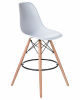 Стул барный DOBRIN DSW BAR, ножки светлый бук, цвет сиденья белый (W-02)