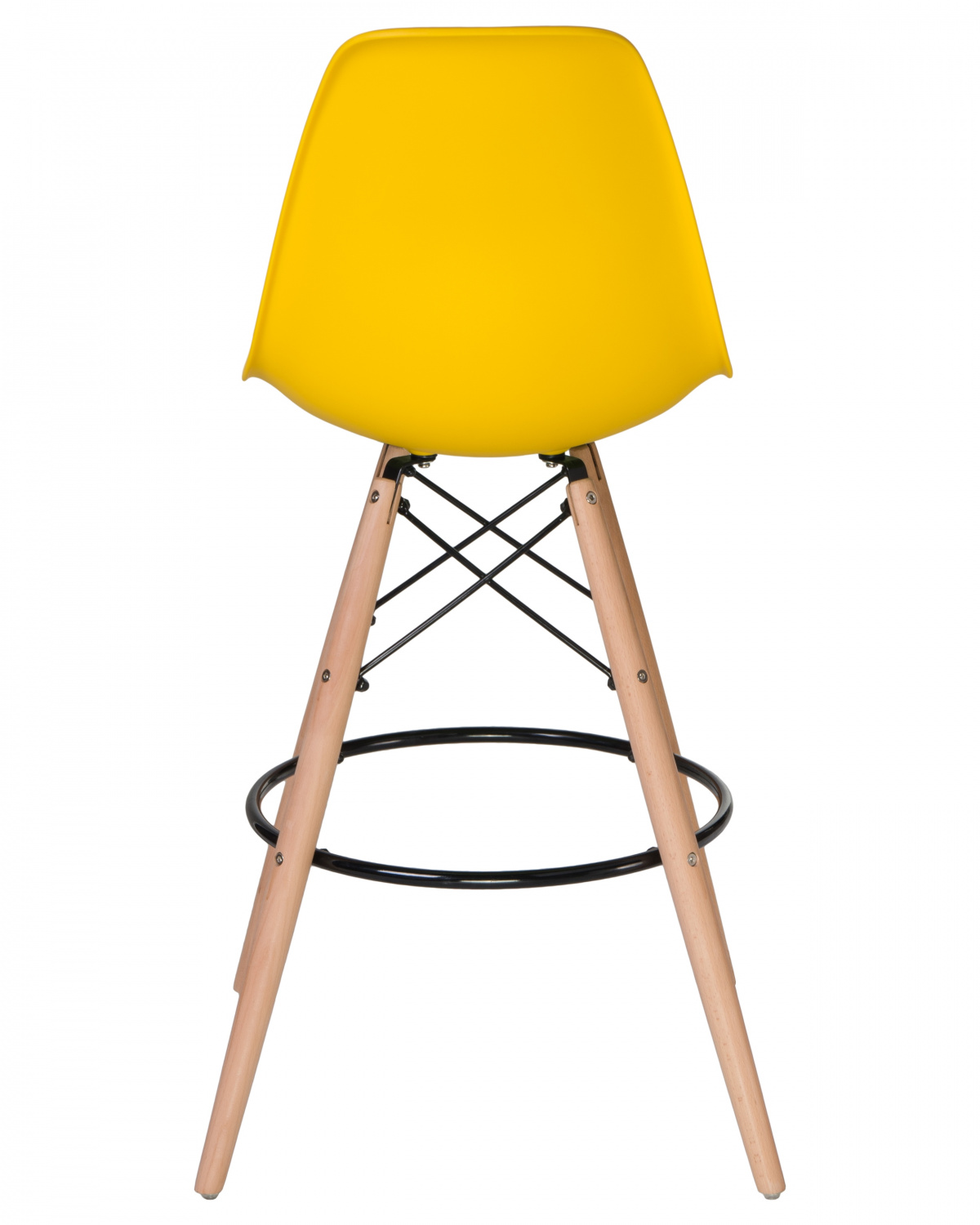 Стул барный DOBRIN DSW BAR, ножки светлый бук, цвет сиденья жёлтый (Y-01)
