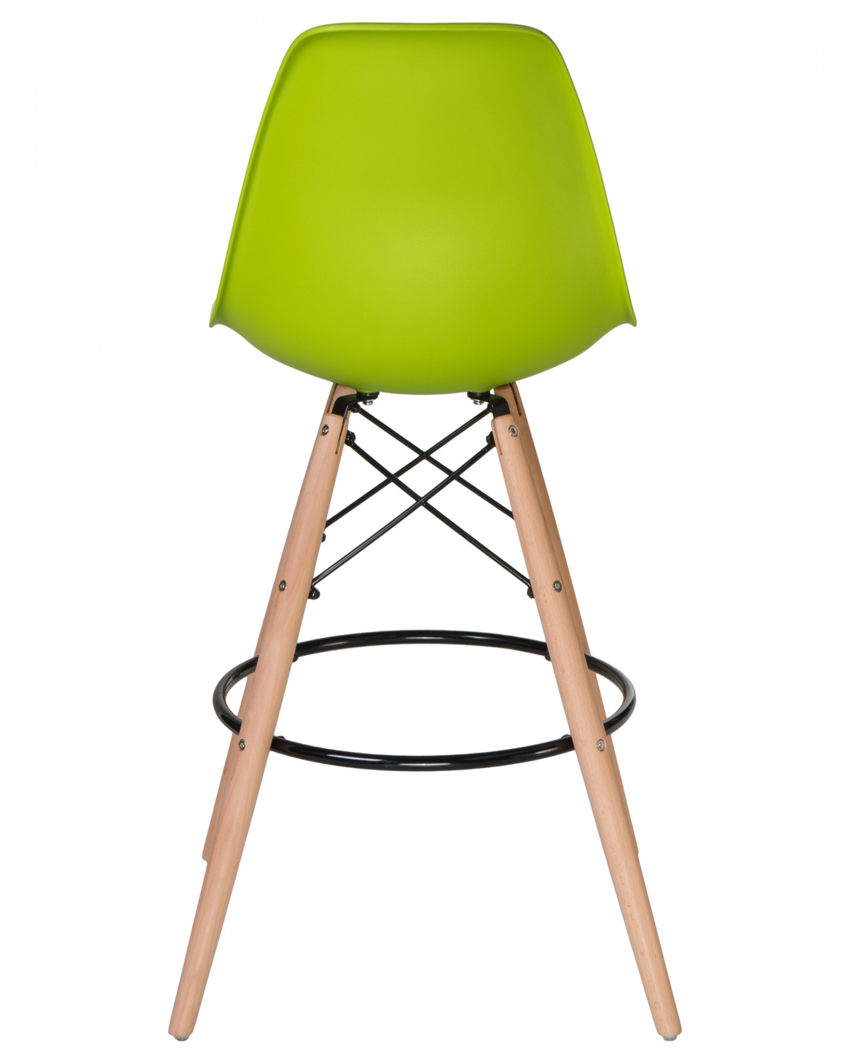 Стул барный DOBRIN DSW BAR, ножки светлый бук, цвет сиденья салатовый (G-08)