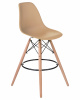 Стул барный DOBRIN DSW BAR, ножки светлый бук, цвет сиденья бежевый (GR-03)