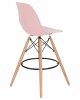 Стул барный DOBRIN DSW BAR, ножки светлый бук, цвет сиденья светло-розовый (PK-02)