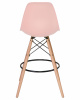 Стул барный DOBRIN DSW BAR, ножки светлый бук, цвет сиденья светло-розовый (PK-02)