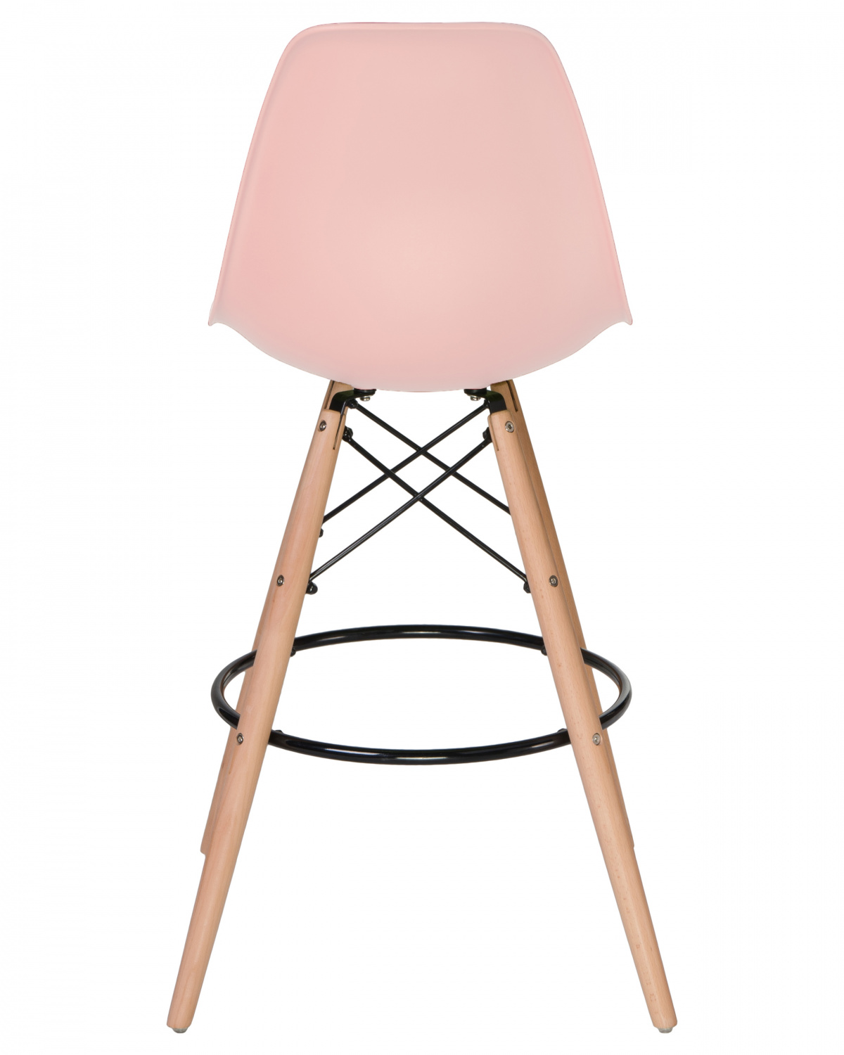 Стул барный DOBRIN DSW BAR, ножки светлый бук, цвет сиденья светло-розовый (PK-02)