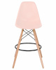 Стул барный DOBRIN DSW BAR, ножки светлый бук, цвет сиденья светло-розовый (PK-02)