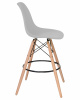 Стул барный DOBRIN DSW BAR, ножки светлый бук, цвет сиденья светло-серый (GR-01)