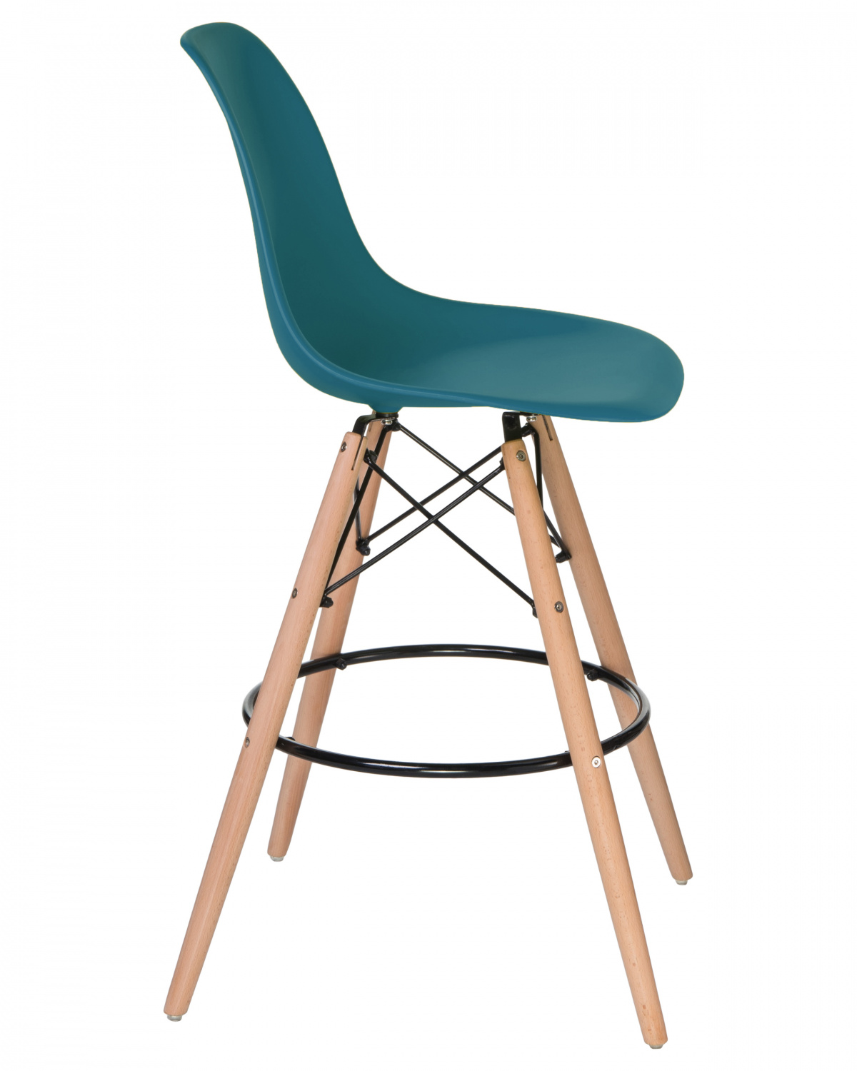 Стул барный DOBRIN DSW BAR, ножки светлый бук, цвет сиденья морской волны (G-05)