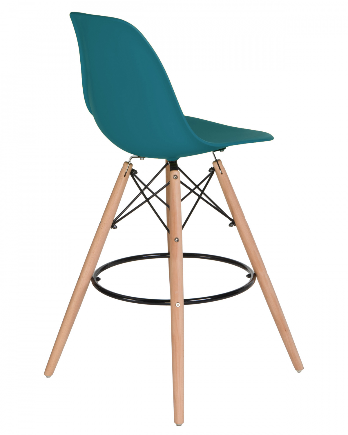 Стул барный DOBRIN DSW BAR, ножки светлый бук, цвет сиденья морской волны (G-05)