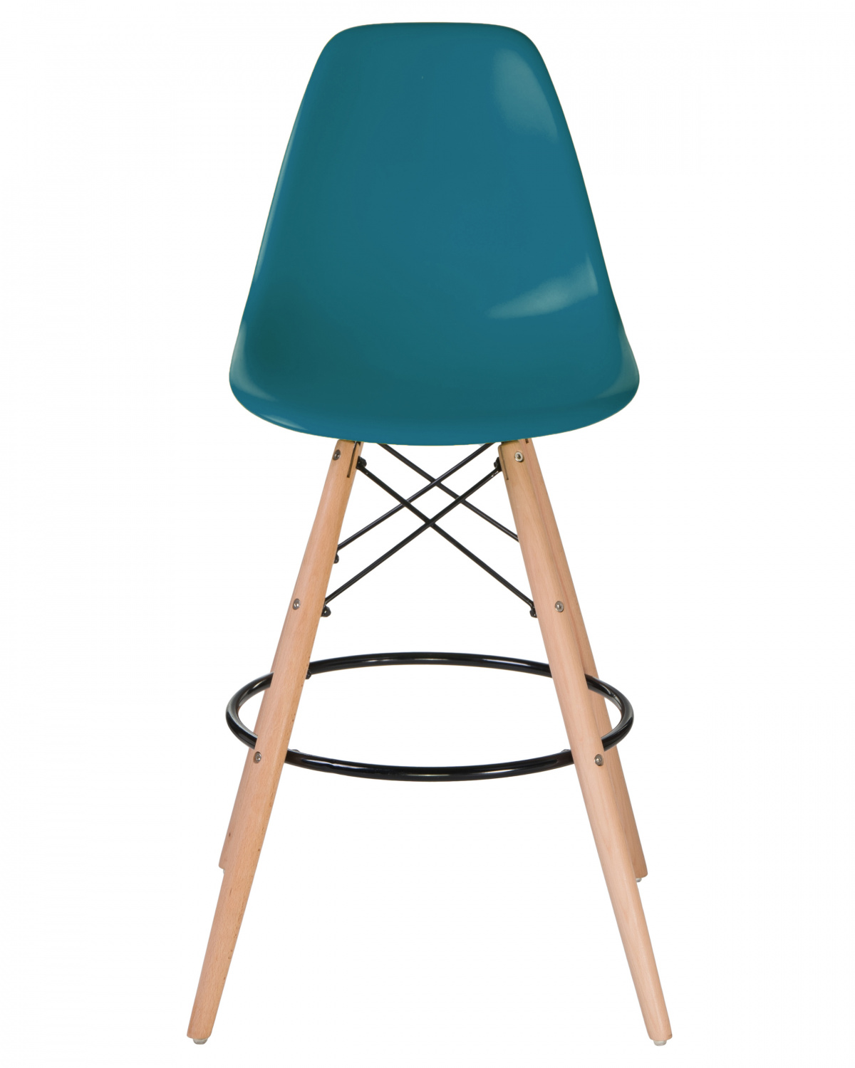 Стул барный DOBRIN DSW BAR, ножки светлый бук, цвет сиденья морской волны (G-05)