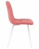 Стул обеденный DOBRIN ALEX, белые ножки, розовая ткань (UF860-05B)
